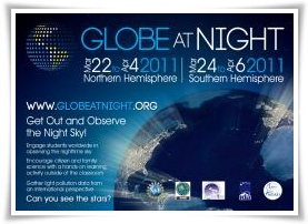 globe at night