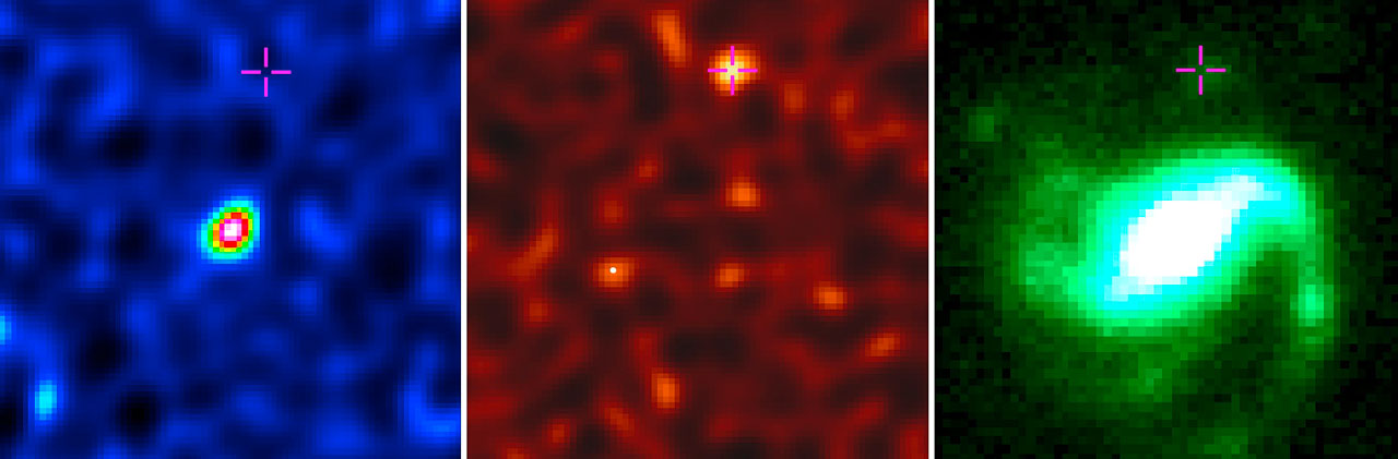 Gamma-ray burst buried in dust