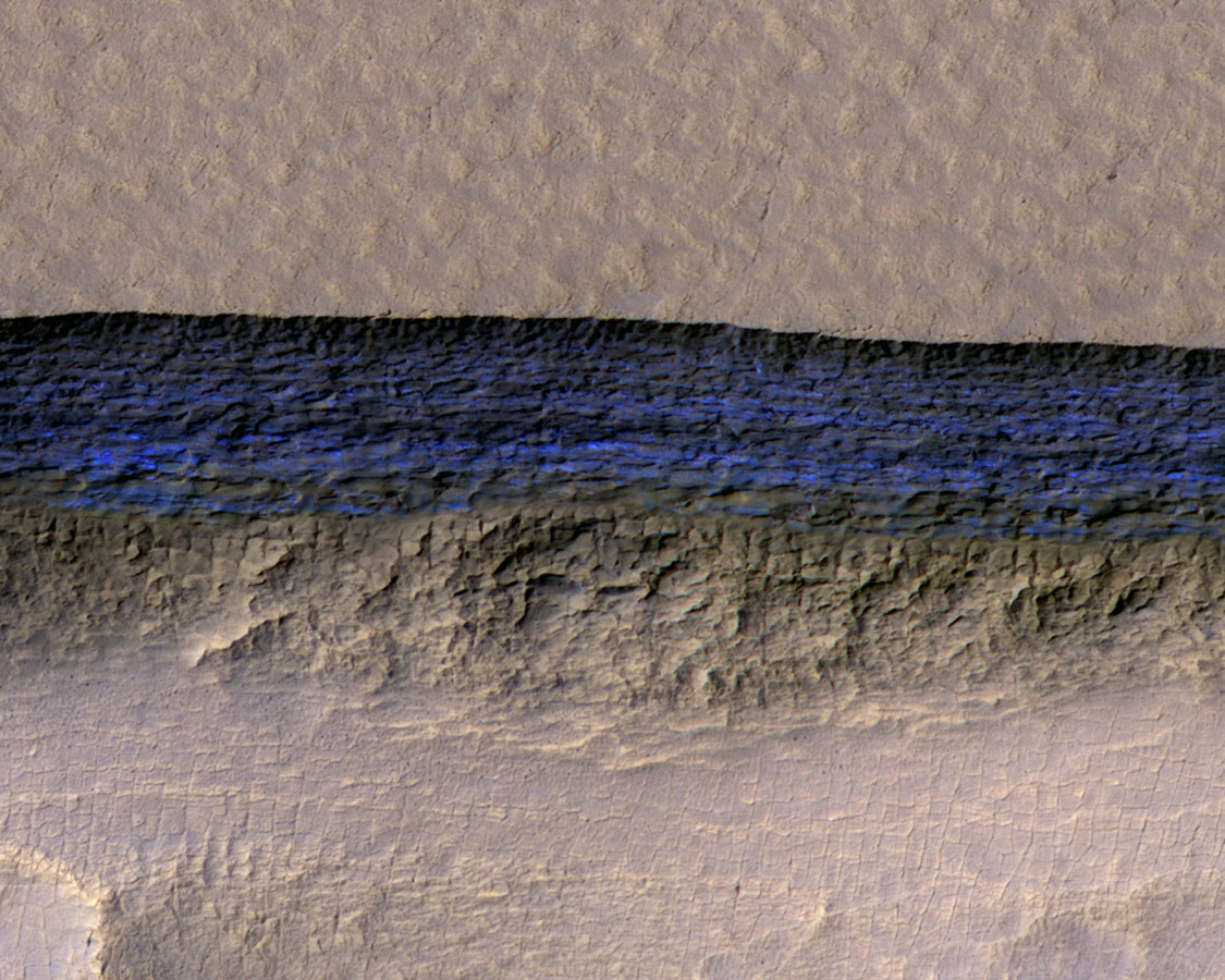 MRO,lód,Mars