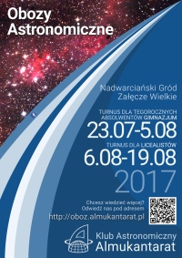 Obóz astronomiczny 2017,