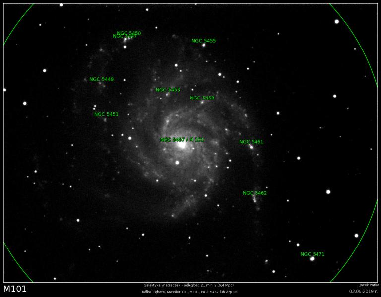 M101 Galaktyka Wiatraczek